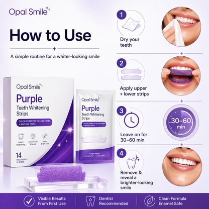 OpalSmile Purple Teeth Whitening Strips