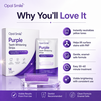 OpalSmile Purple Teeth Whitening Strips