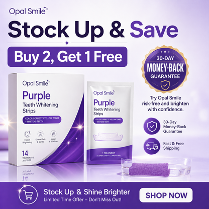 OpalSmile Purple Teeth Whitening Strips